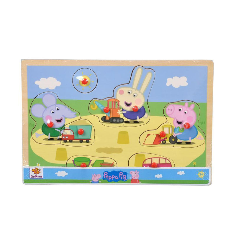 Peppa Pig Houten Knoppuzzel Assorti