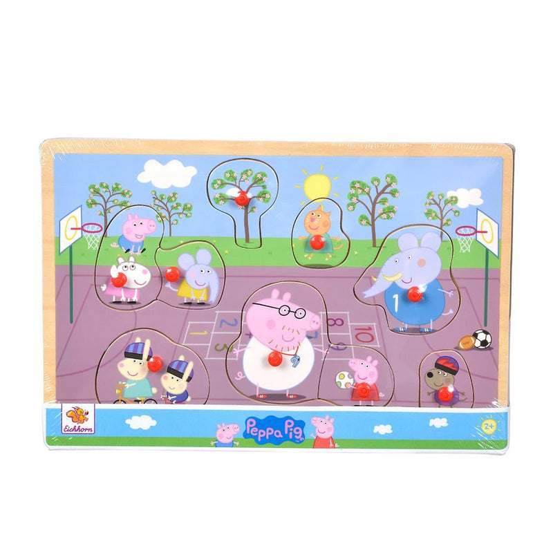 Peppa Pig Houten Knoppuzzel Assorti