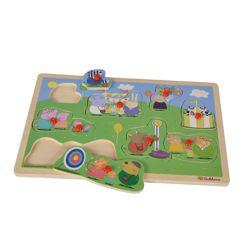 Peppa Pig Houten Knoppuzzel Assorti