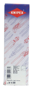 Knipex Kp-2616200 Radiotang Platspitse Tang met Zijsnijder 200 mm