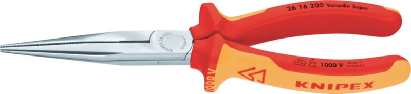 Knipex Kp-2616200 Radiotang Platspitse Tang met Zijsnijder 200 mm