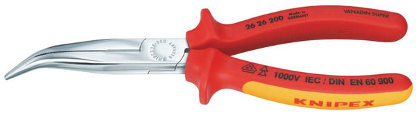 Knipex Kp-2626200 Radiotang Platspitse Tang met Zijsnijder 200 mm