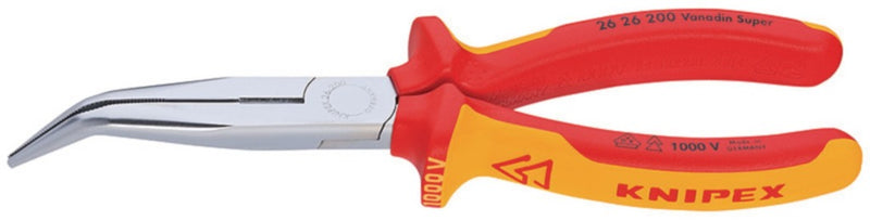 Knipex Kp-2626200 Radiotang Platspitse Tang met Zijsnijder 200 mm