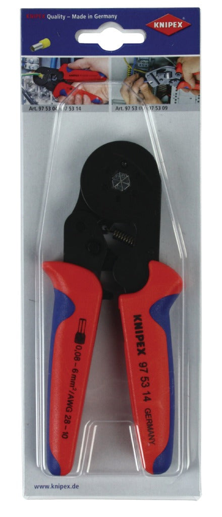 Knipex Kp-975314 sb Zelfinstellende Krimptang voor Adereindhulzen