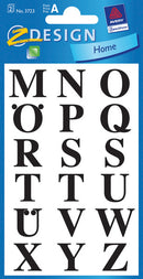 Avery AV-3723 Letteretiket 2 Vel Zwart 10 Setjes met 2 Vel