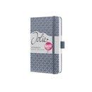 Sigel SI-JN126 Notitieboek Jolie Flair A6 Hardcover Gelinieerd Gletsjer Grijs 174 Blz 80g