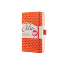 Sigel SI-JN124 Notitieboek Jolie Flair A6 Hardcover Gelinieerd Pompoen Oranje 174 Blz 80g