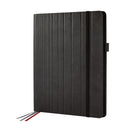 Sigel SI-CF110 Business Organiser Conceptum Flex Kunstleer, A4, Zwart, Leeg, 3 Metalen Geleiders El