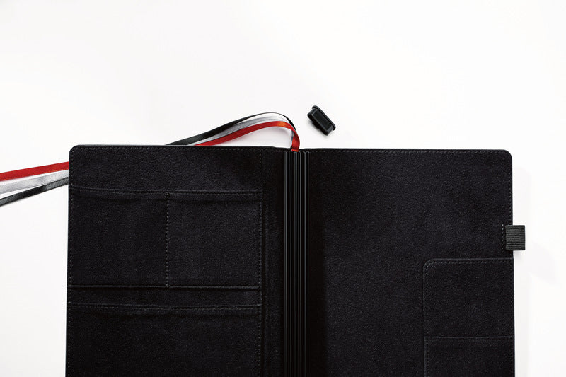 Sigel SI-CF110 Business Organiser Conceptum Flex Kunstleer, A4, Zwart, Leeg, 3 Metalen Geleiders El