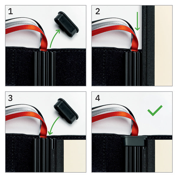 Sigel SI-CF110 Business Organiser Conceptum Flex Kunstleer, A4, Zwart, Leeg, 3 Metalen Geleiders El