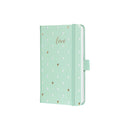 Sigel SI-JN334 Notitieboek Jolie Beauty A6 Hardcover Gelinieerd Mint Love 174 Blz 80g