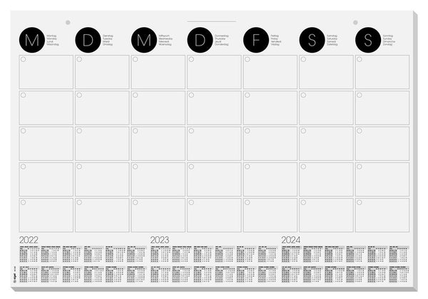 Sigel SI-HO550 Muurkalender 595x410mm Maandplanner