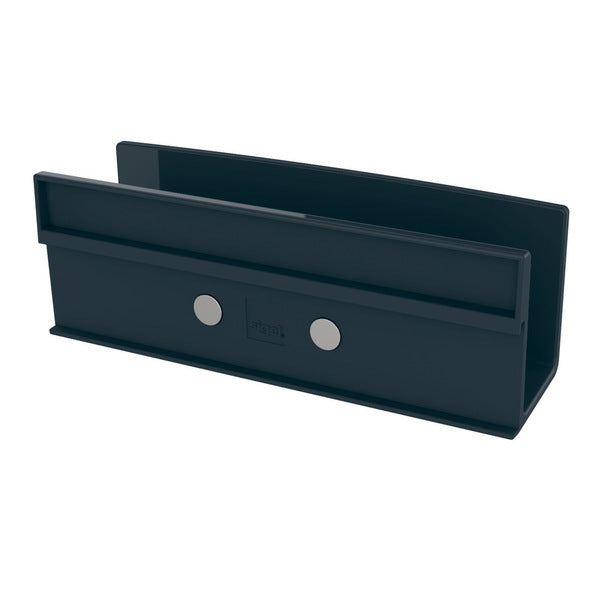 Sigel SI-GL803 Opbergbak Voor Glasborden Van 3 Tot 5mm Antraciet 160x54x43mm Bevestig
