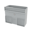 Sigel SI-GL812 Pennenbak M Voor Glasborden Van 3 Tot 5mm Licht Grijs 120x94x51mm