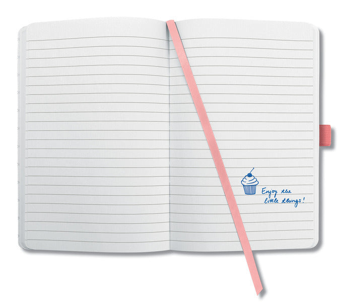Sigel SI-JN202 Notitieboek Jolie Impress A6 Hardcover Gelinieerd 'Salmon Pink'
