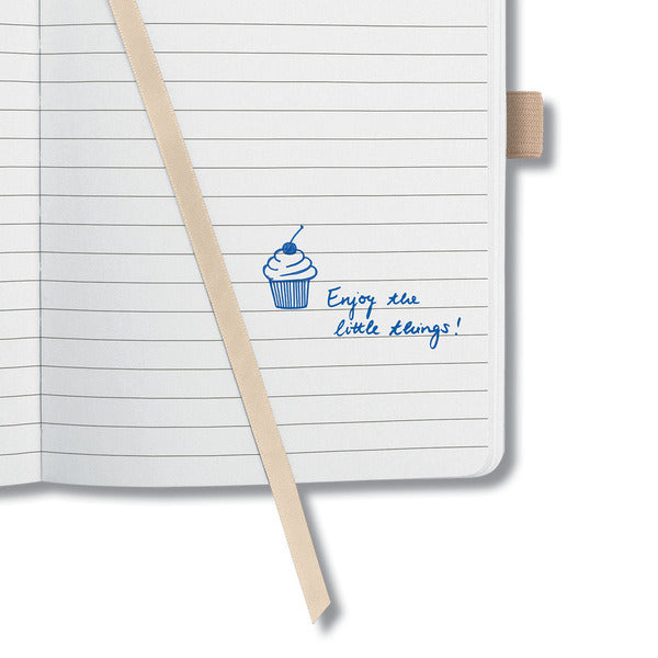 Sigel SI-JN114 Notitieboek Jolie Flair A6 Hardcover Gelinieerd Beige