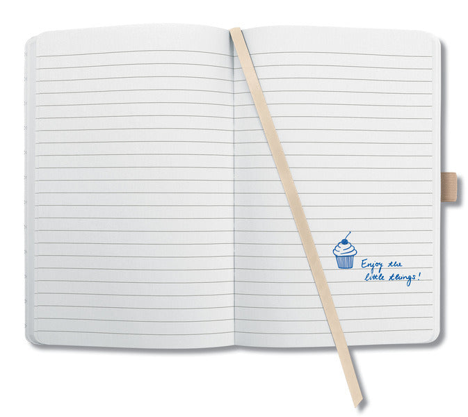 Sigel SI-JN114 Notitieboek Jolie Flair A6 Hardcover Gelinieerd Beige