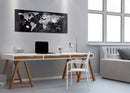 Sigel SI-GL410 Glasmagneetbord Artverum LED 1300x550x15 Wereldkaart