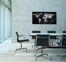 Sigel SI-GL409 Glasmagneetbord Artverum LED 910x460x15 Wereldkaart