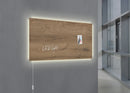 Sigel SI-GL408 Glasmagneetbord Artverum LED 910x460x15 Natural Wood