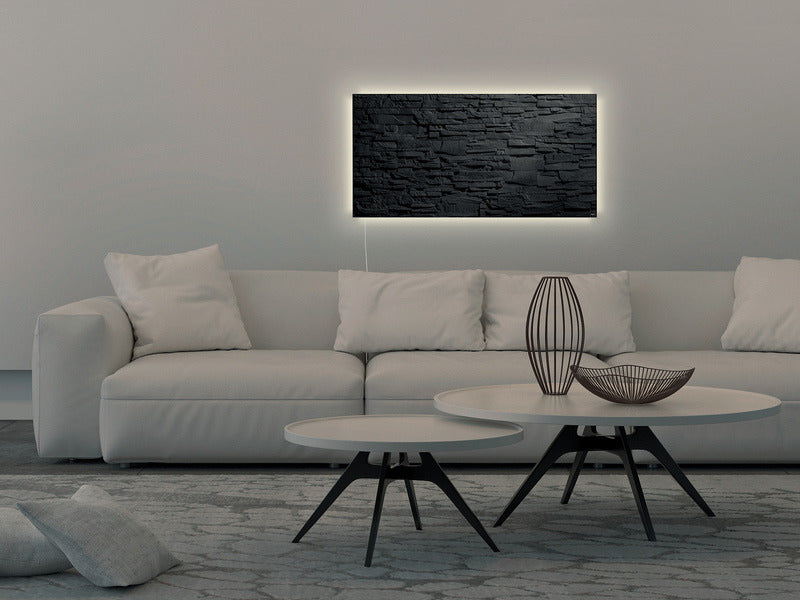 Sigel SI-GL407 Glasmagneetbord Artverum LED 910x460x15 Leisteen