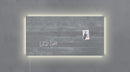 Sigel SI-GL406 Glasmagneetbord Artverum LED 910x460x15 Betondesign