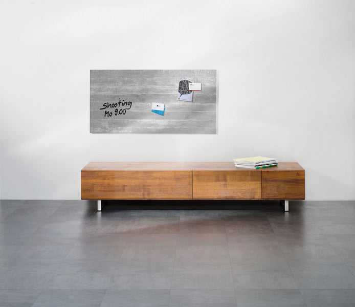 Sigel SI-GL406 Glasmagneetbord Artverum LED 910x460x15 Betondesign