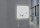 Sigel SI-GL401 Glasmagneetbord Artverum LED Light 480x480x15 Wit