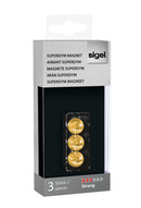 Sigel SI-GL719 Magneet Voor Glasbord Kogel 12,7mm Strong Goud 3 St.