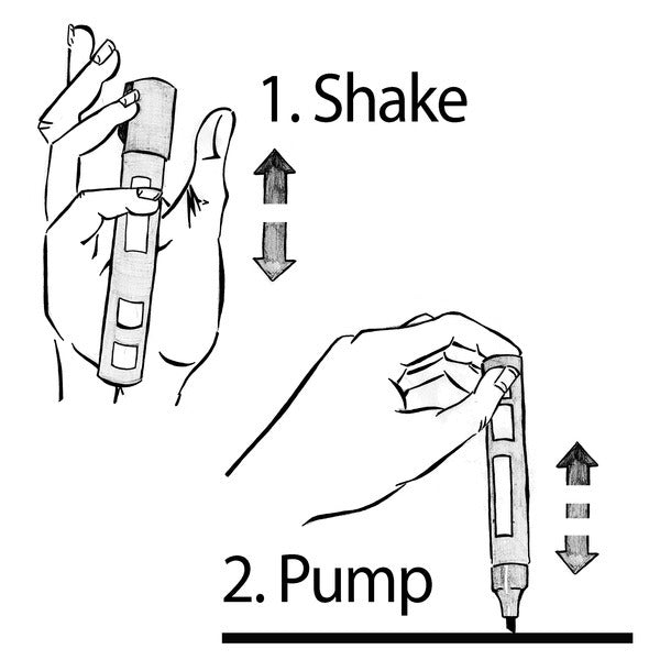 Sigel SI-GL184 Krijtmarker 1-5mm Wit Afwasbaar, Fluoriscerend Set A 2 Stuks Wit