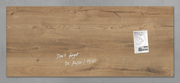 Sigel SI-GL247 Glasmagneetbord Artverum 1300x550x15mm Natural Wood