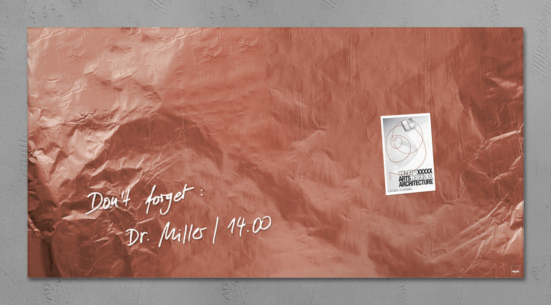 Sigel SI-GL269 Glasmagneetbord Artverum 910x460x15mm Koper