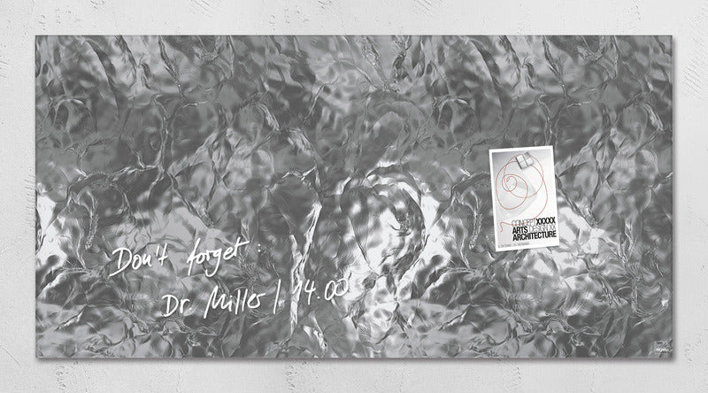 Sigel SI-GL268 Glasmagneetbord Artverum 910x460x15mm Zilver