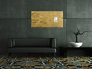Sigel SI-GL266 Glasmagneetbord Artverum 910x460x15mm Goud Metallic