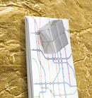 Sigel SI-GL266 Glasmagneetbord Artverum 910x460x15mm Goud Metallic
