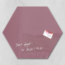 Sigel SI-GL282 Glasmagneetbord Artverum 400x460x15mm Zeskantig Rood