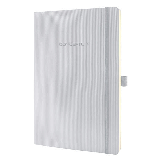 Sigel SI-CO313 Notitieboek Conceptum Pure Softcover A4 Lichtgrijs Gelinieerd