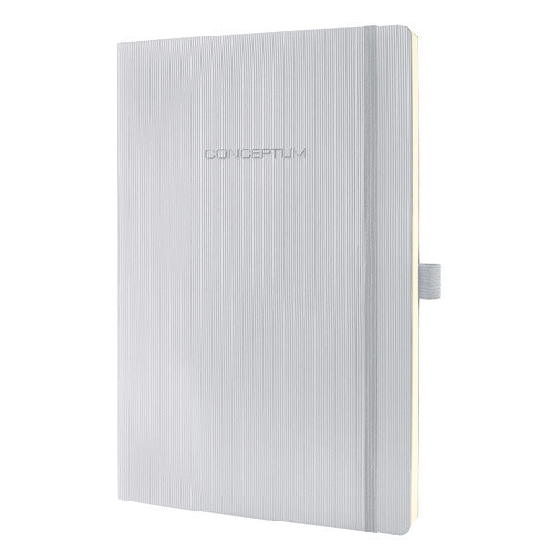 Sigel SI-CO312 Notitieboek Conceptum Pure Softcover A4 Lichtgrijs Geruit