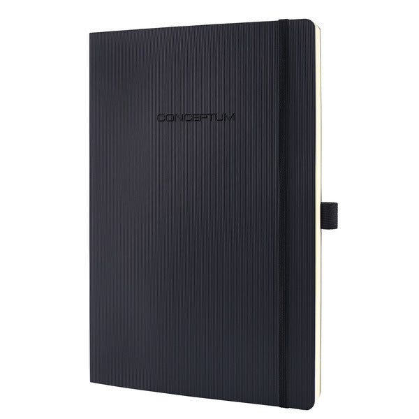 Sigel SI-CO310 Notitieboek Conceptum Pure Softcover A4 Zwart Geruit