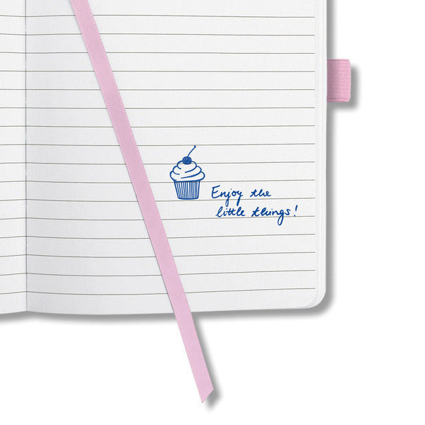 Sigel SI-JN308 Notitieboek Jolie Beauty A6 Hardcover Gelinieerd Lichtroze