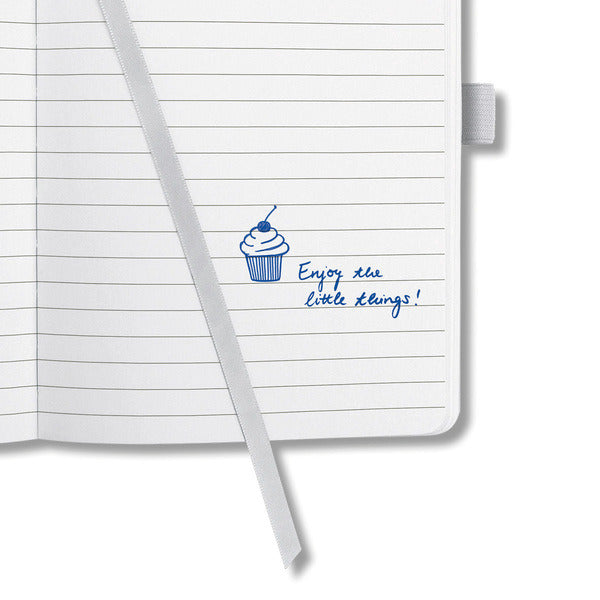 Sigel SI-JN306 Notitieboek Jolie Beauty A6 Hardcover Gelinieerd Wit
