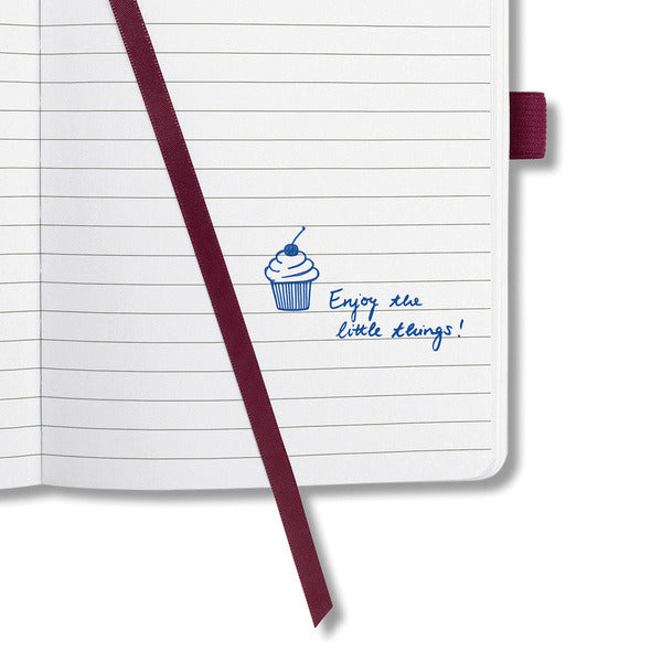 Sigel SI-JN307 Notitieboek Jolie Beauty A5 Hardcover Gelinieerd Rood