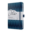 Sigel SI-JN305 Notitieboek Jolie Beauty A5 Hardcover Gelinieerd Blauw