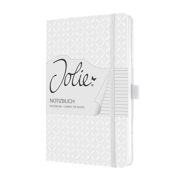 Sigel SI-JN109 Notitieboek Jolie Flair A5 Hardcover Gelinieerd Sneeuwwit