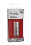 Sigel SI-GL701 Magneet Voor Glasbord Rond 10mm Strong 10 Stuks
