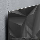 Sigel SI-GL257 Glasmagneetbord Artverum 480x480x15mm Black Diamond