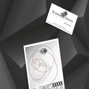 Sigel SI-GL257 Glasmagneetbord Artverum 480x480x15mm Black Diamond