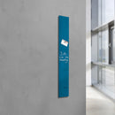 Sigel SI-GL250 Glasmagneetbord Artverum 120x780x15mm Petrolblauw