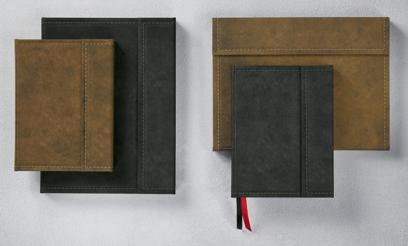 Sigel SI-CO607 Notitieboek Conceptum 194blz Hard Vintage Brown 155x203mm Geruit