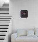 Sigel SI-WU131 Wandklok Artetempus Kada Black Met Quartz Uurwerk